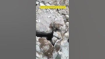 Carbon dioxide gas blasting for rock mining #mining #co2blasting #co2rockblasting