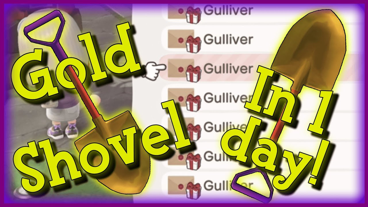 How to get the Gold Shovel as FAST AS POSSIBLE! [ACNH] - YouTube