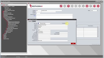 Redthorn MRP - Training Video - Supplier Creation
