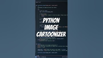 Cartoonize Images in Python with OpenCV #python #opencv #ai #artificialintelligence #code #coding