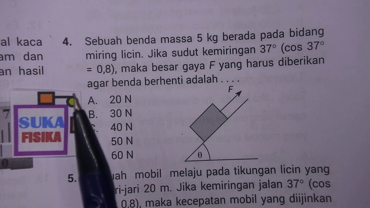 Rumus Gaya Pada Bidang Miring Licin - Anime Obsessed