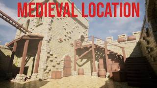 Medieval Environment in Unreal Engine 5 | Full Breakdown: Wireframe, UV, Textures, Optimization