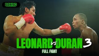 Download Lagu UNO MAS! Sugar Ray Leonard vs Roberto Duran 3 | Full Fight | WBC Super-Middleweight Belt | 7/12/1989 MP3