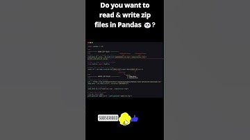 𝗗𝗼 𝘆𝗼𝘂 𝘄𝗮𝗻𝘁 𝘁𝗼 𝗿𝗲𝗮𝗱 & 𝘄𝗿𝗶𝘁𝗲 𝘇𝗶𝗽 𝗳𝗶𝗹𝗲𝘀 🗜️ 𝗶𝗻 𝗣𝗮𝗻𝗱𝗮𝘀 🐼?#shorts #technology #pythonprogramming