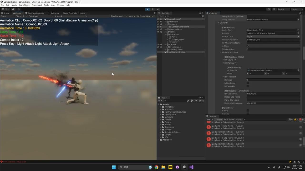 Unity combat system youtube