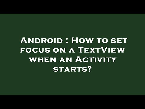 Android : How
