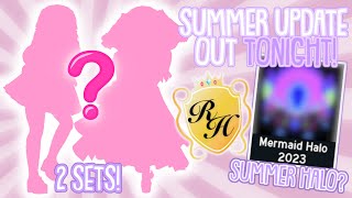 ROYALE HIGH SUMMER UPDATE TONIGHT CONFIRMED! 2023 HALO? 2 SETS! | Roblox Royale High Updates 👑