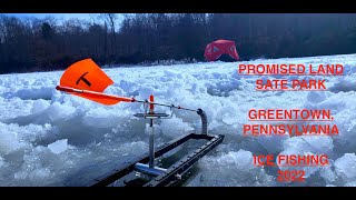 Download Lagu Promised Land State Park ICE FISHING 2022 (**JIGGING AND TIP-UP ACTION**) MP3