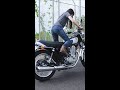 SR400キックに小柄バイク女子が挑戦したらまさかのケッチン!?#Shorts