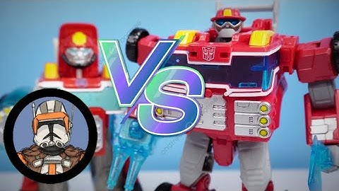 Transformers Rescue Bots VS Age of the Primes Voyager HEATWAVE | Old VS New