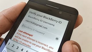 How to Remove Blackberry id from Z10 Without Password