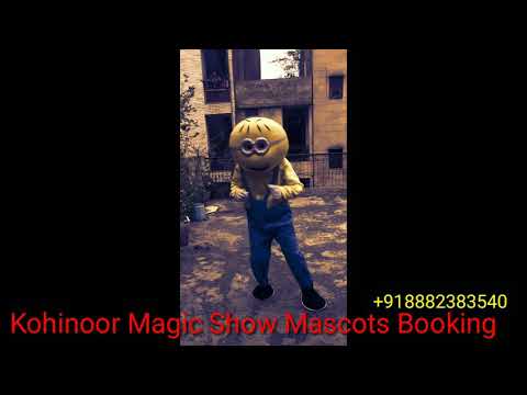 mascots-booking-@-kohinoor-magic-show-|-hire-minions-cartoon-character-for-parties