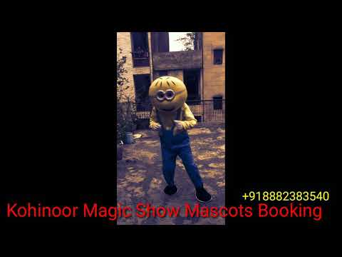 mascots-booking-@-kohinoor-magic-show-|-hire-minions-cartoon-character-for-parties