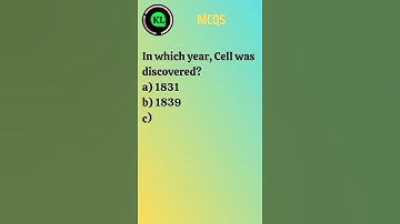 MCQs Cell। In which year Cell was discovered। Cell Discovery। Cell MCQs। Krishna Learning