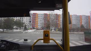 Czech Republic, Prague ride with bus 240 from Háje metro station to Černý Most