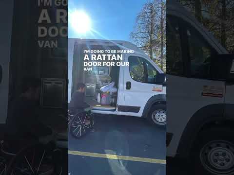 DIY rattan door