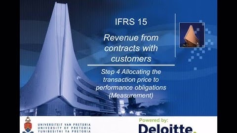 IFRS 15, Step 4 & 5, Allocating the transaction price and recognition