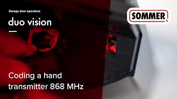 SOMMER Coding a hand transmitter 868 MHz to a duo vision (EN)