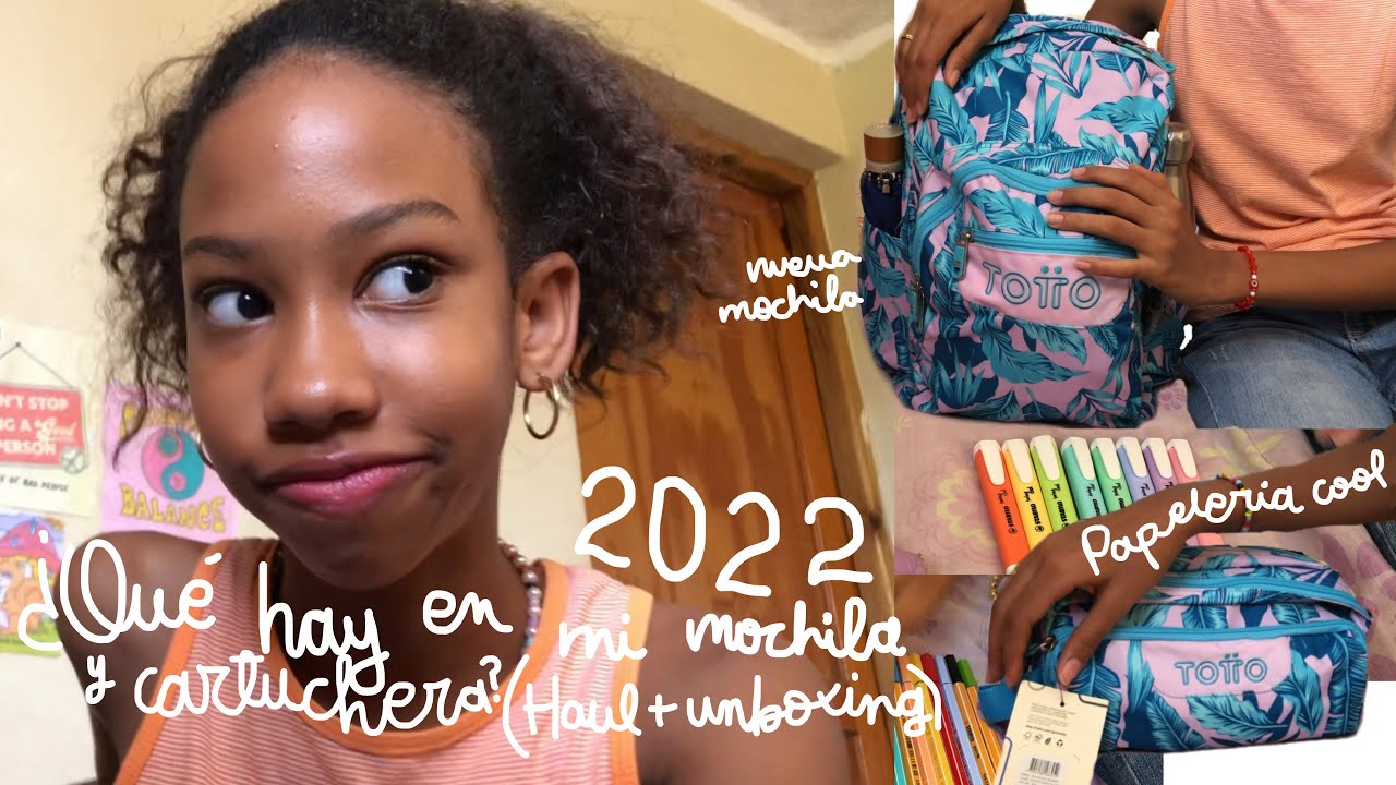 ¿Qué hay en mi mochila y cartuchera? (Haul+unboxing)