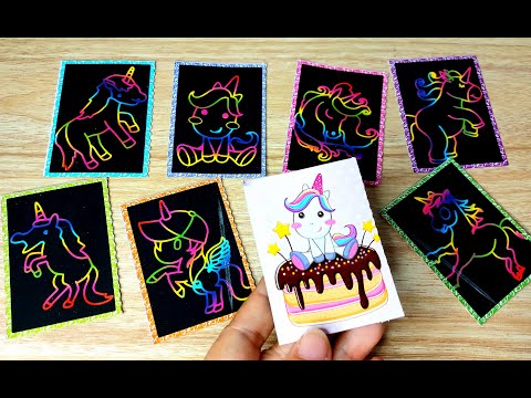 Video Bộ 8 thẻ tranh cào than ngựa pony giá bán rẽ 5k/ 1001... - youtube
