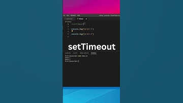 setTimeout in javascript #javascript #shorts #settimeout