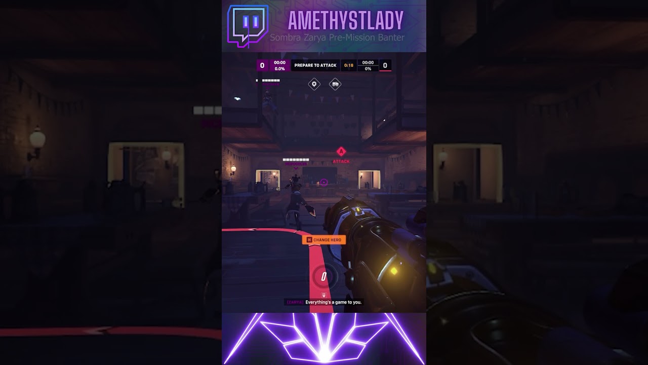 She Cheats... | Zarya Sombra Interaction | Overwatch 2 #Shorts #Gaming