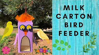 Milk Carton Bird Feeder | Easy Crafts for Kids 🦉🦉🦉🦉🦉