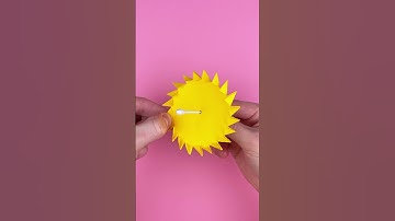 Make the Sun Spin! 🔆🎨 Cool DIY for Kids!