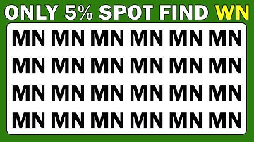 Find the Odd One Out | Test Your Observation Skills | Spot the Different Number and Letter Edition.