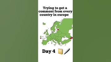 Trying to get a comment from every country in europe    Day 3 | #geography #europe #shorts