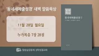 [새벽] 20221128 '가장 큰 자' (누가복음 7장 28절) 이지호 목사