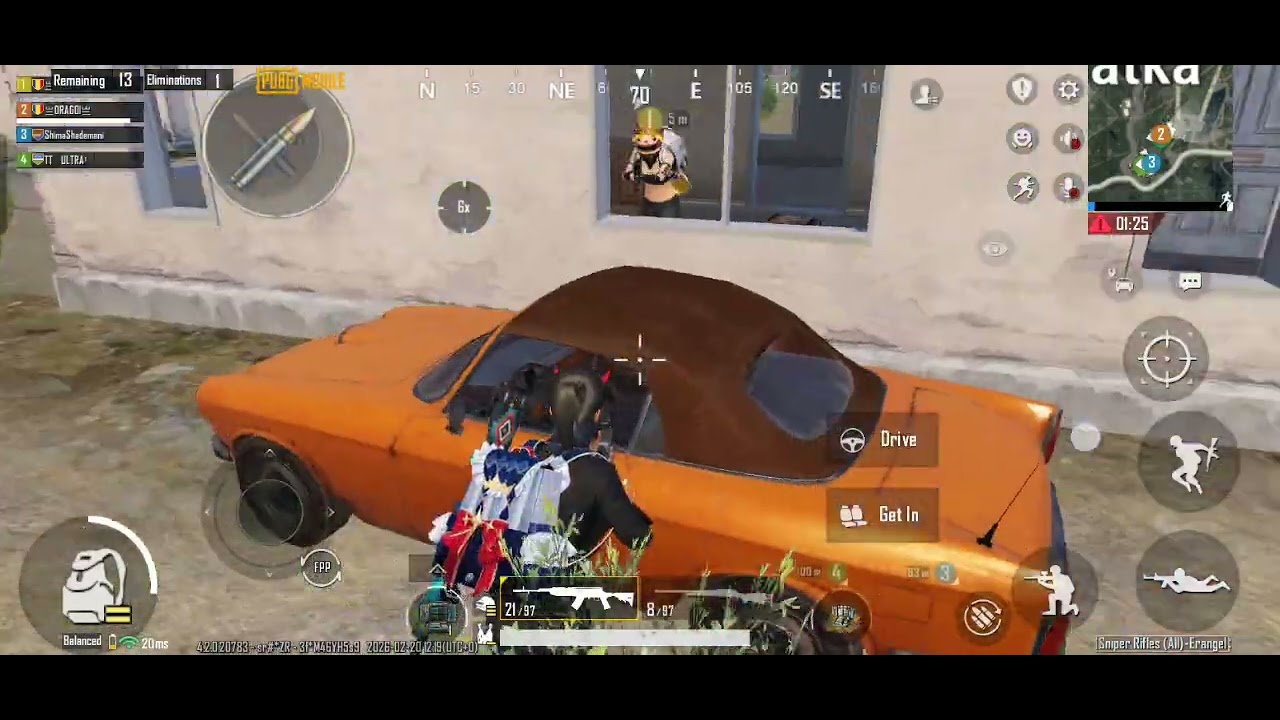 FIRST MATCH WITH SNIPER TRENING PUBG!!