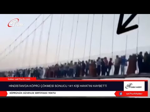 Hindistan’da Köprü Çöktü: 141 Kişi Hayatını Kaybetti | 07.11.2022