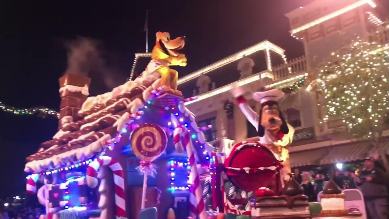 Disney christmas parade dec 2022 night time youtube