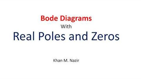 (English)ENA(T) || Ch12. 6 || Bode Diagram || Real Poles & Zeros