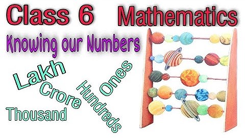 Class 6, Mathematics, Chapter 01, Knowing our Numbers, Exercise 1.1, complete