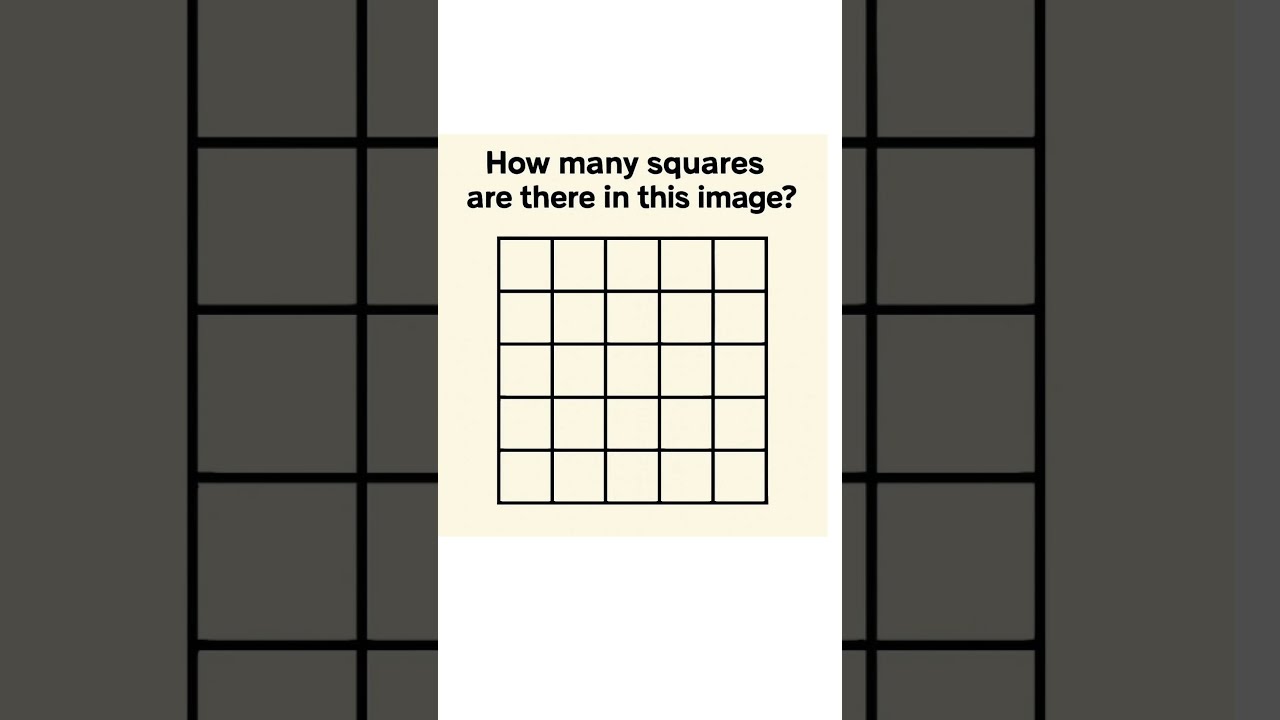 Only 10 Can Count All Squares Are You One Of Them BrainChallenge VisualPuzzle
