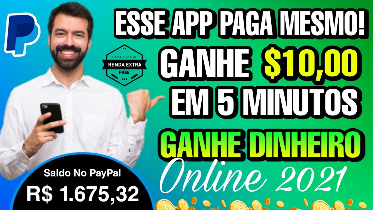 ESSE APLICATIVO PAGA MESMO! GANHE $10 DÓLAR EM 5 MINUTOS RÁPIDO | GANHAR DINHEIRO NA INTERNET 2022✔️