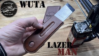 Изготовление кожаной рукояти для шорного ножа WUTA от #wildleathercraft