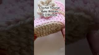 Crochet tutorial- baby booties 0-3 months @CrochetByNora