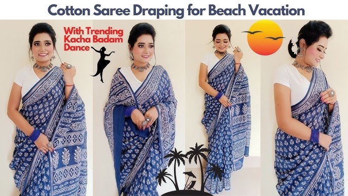 Saree Draping #diivazsecret_galleria #cottonsaree #sareedraping