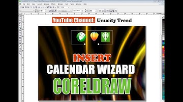 How to Insert Calendar in Corel Draw. COREL DRAW TRICKS