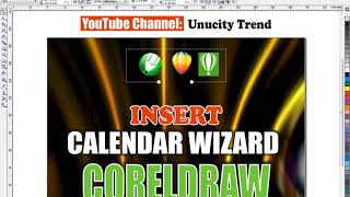 How to Insert Calendar in Corel Draw. COREL DRAW TRICKS