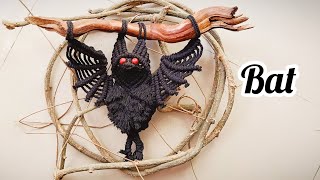 Macrame bat 2023 🦇 || home decor || Holloween 2023 #subscribe #viral