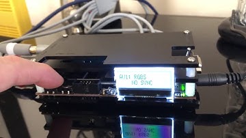 Neo Geo Omega connected via HDMI to HD panel via OSSC