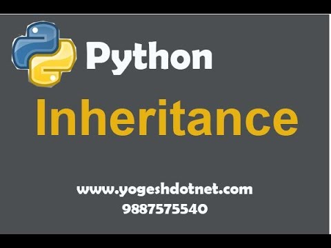 Inheritance in Python Lecture 9 | Hindi | Part-1 - YouTube