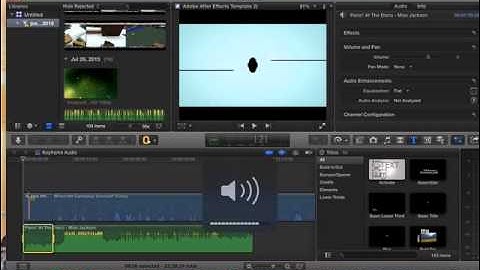 How to Keyframe audio in Fcpx