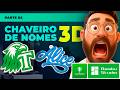 CHAVEIROS 3D MULTICOLOR com NOMES: IA + COREL DRAW (Passo a Passo)