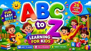 Welcome to fun learning! 🎉In this video, kids will learn A to Z alphabets in a fun and easy way 😍✨ 