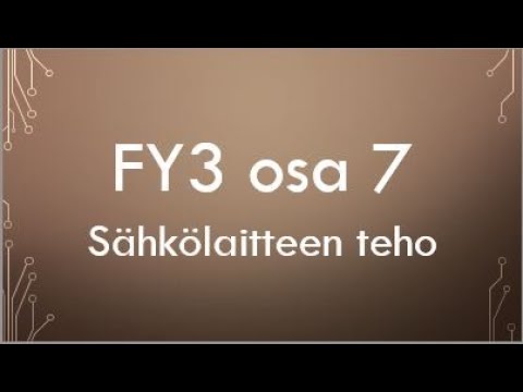 Video: Mihin teho -sahaa käytetään?